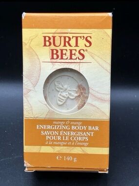 Burt’s Bees Energizing Body Bar Mango & Orange Soap Discontinued 140 g USA Made